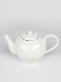 Заварочный чайник "Жемчужина" фарфоровый белый MBM MY HOME модель KP-96 WHITE Фото