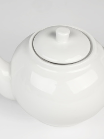 Заварювальний чайник "Перлина" порцеляновий білий MBM HOME модель KP-96 WHITE Фото