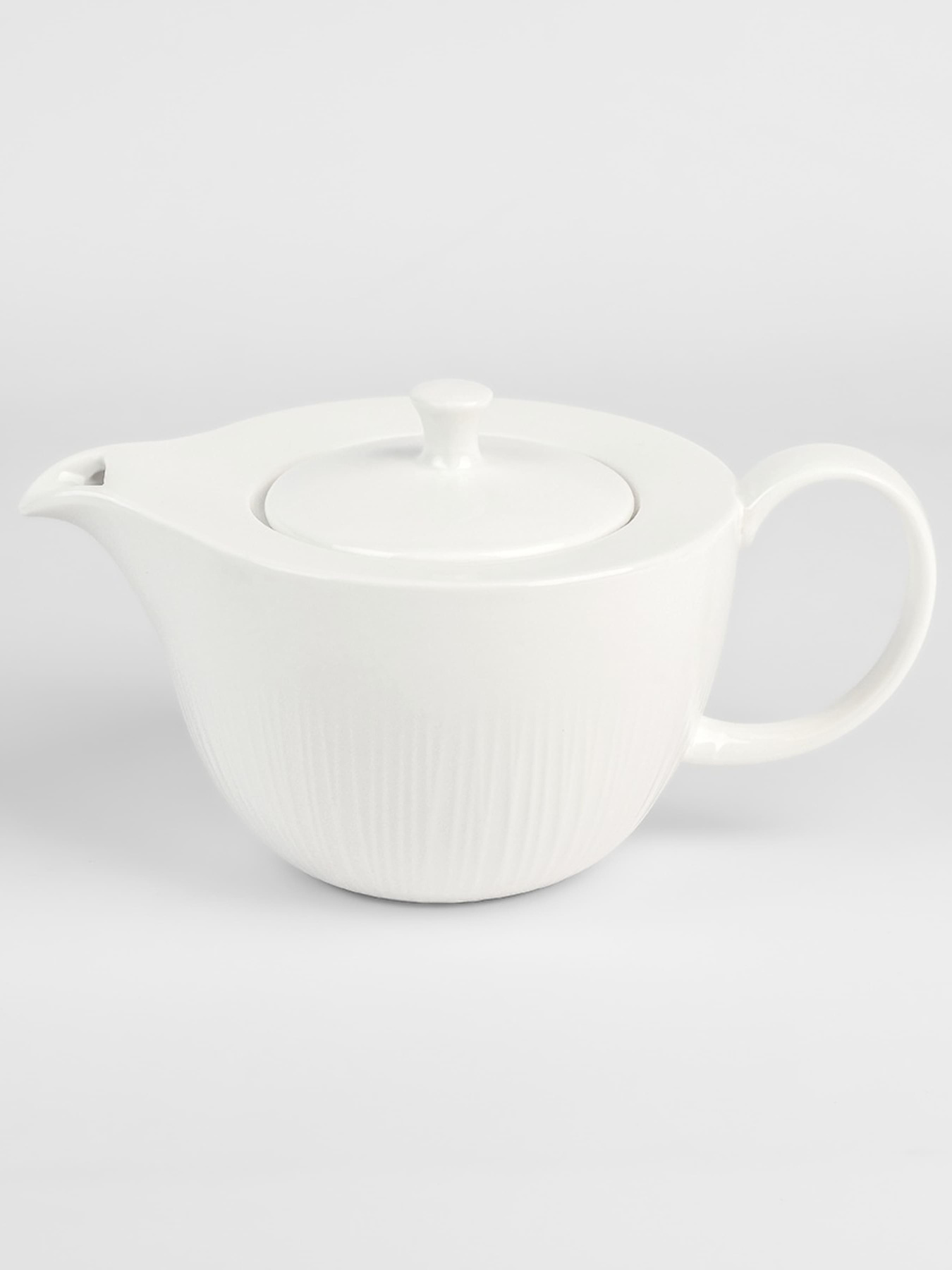 Заварювальний чайник "Промінь" порцеляновий білий MBM MY HOME модель KP-112 WHITE Фото