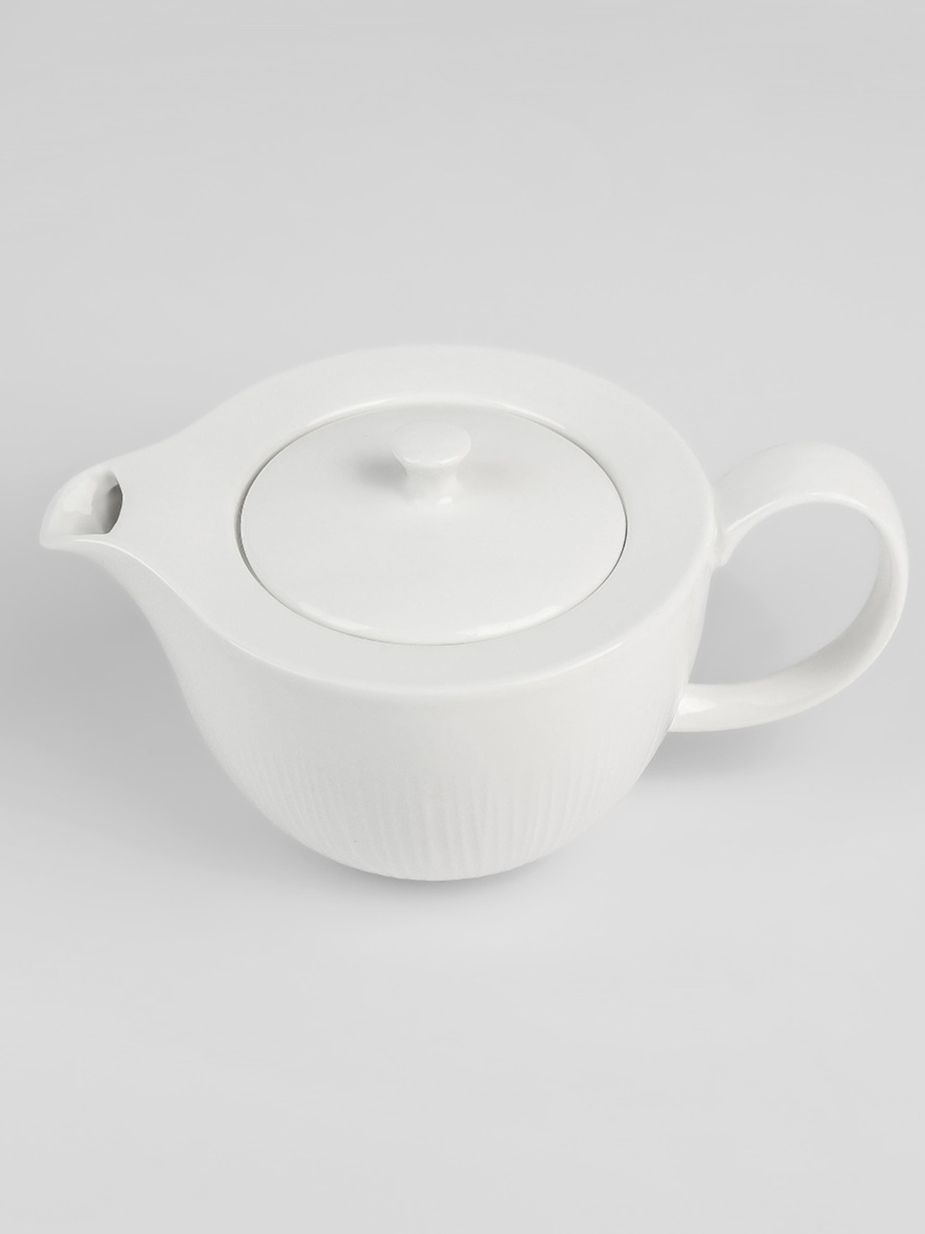 Заварювальний чайник "Промінь" порцеляновий білий MBM HOME модель KP-112 WHITE Фото