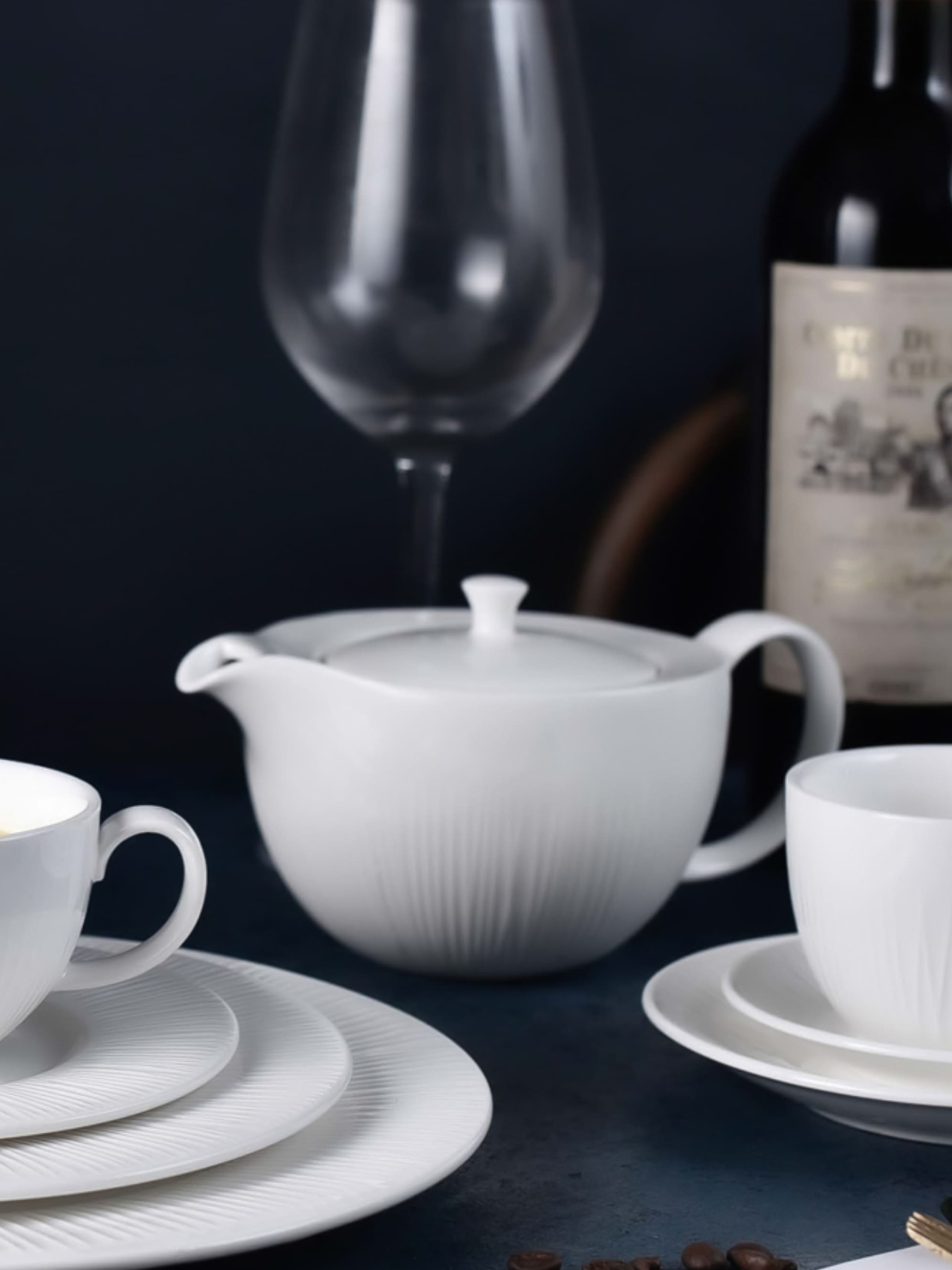 Заварювальний чайник "Промінь" порцеляновий білий MBM HOME модель KP-112 WHITE Фото