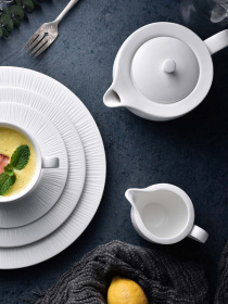 Заварювальний чайник "Промінь" порцеляновий білий MBM HOME модель KP-112 WHITE Фото