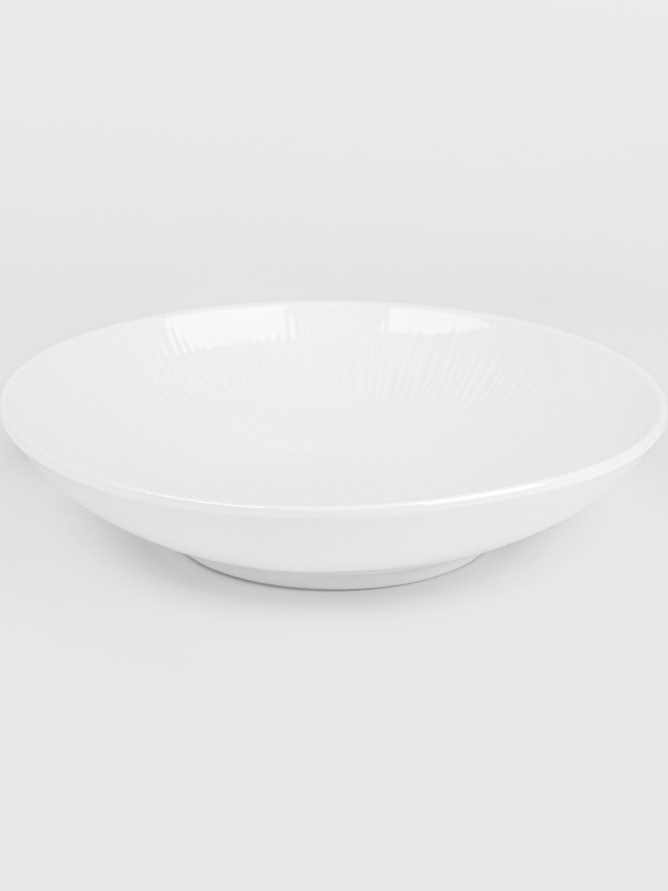 Тарілка глибока "Промінь" біла MBM MY HOME модель KP-121 WHITE Фото