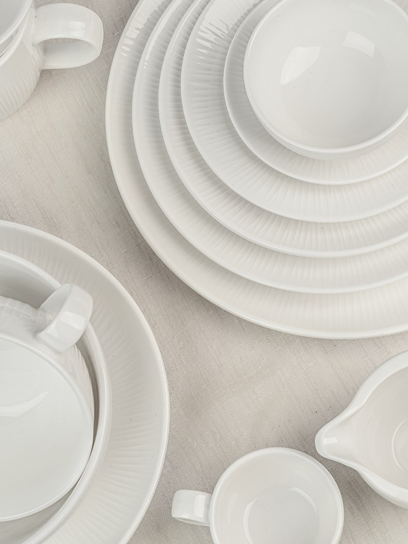 Тарілка глибока "Промінь" біла MBM MY HOME модель KP-121 WHITE Фото