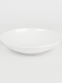 Тарілка глибока "Промінь" біла MBM MY HOME модель KP-121 WHITE Фото