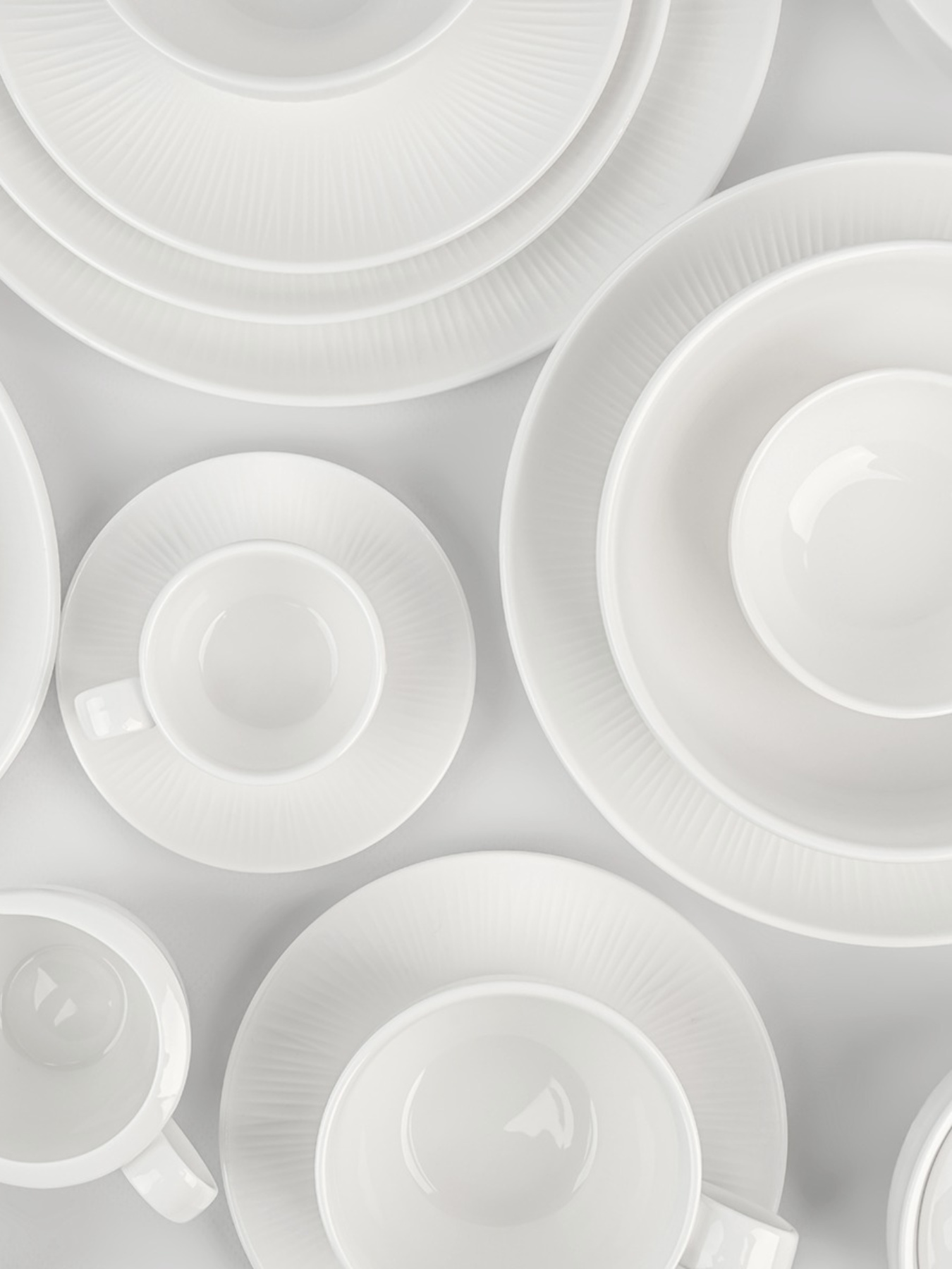 Тарілка глибока "Промінь" біла MBM HOME модель KP-121 WHITE Фото