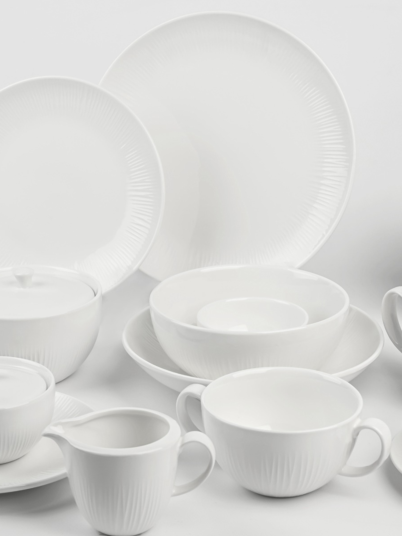 Тарілка глибока "Промінь" біла MBM HOME модель KP-121 WHITE Фото