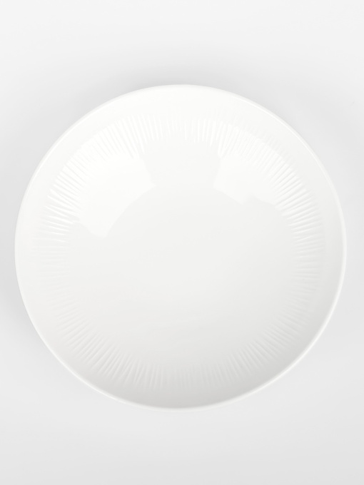 Тарілка глибока "Промінь" біла MBM HOME модель KP-121 WHITE Фото