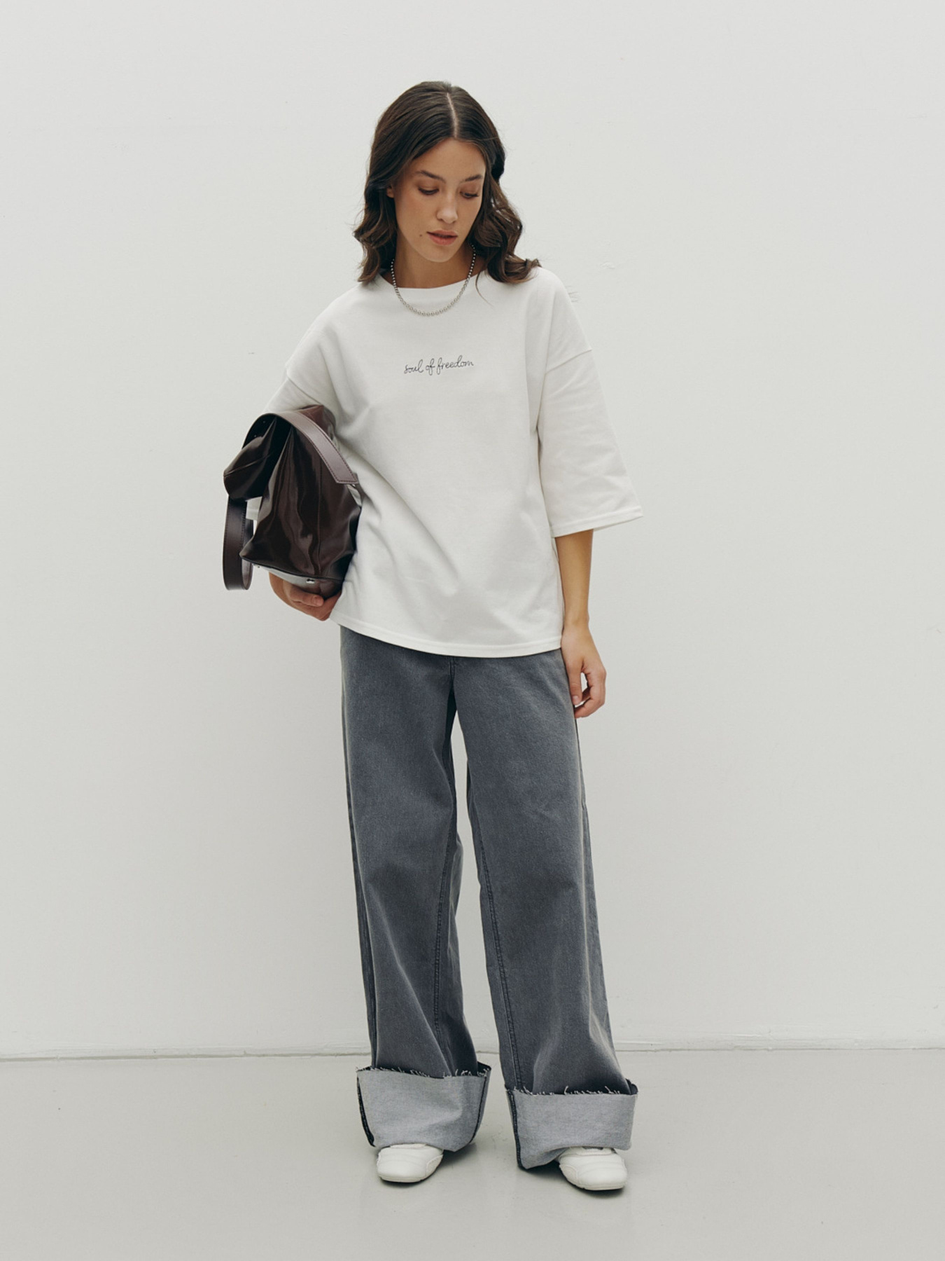 Широкие джинсы RicaMare модель RM4232-9-25DP Фото