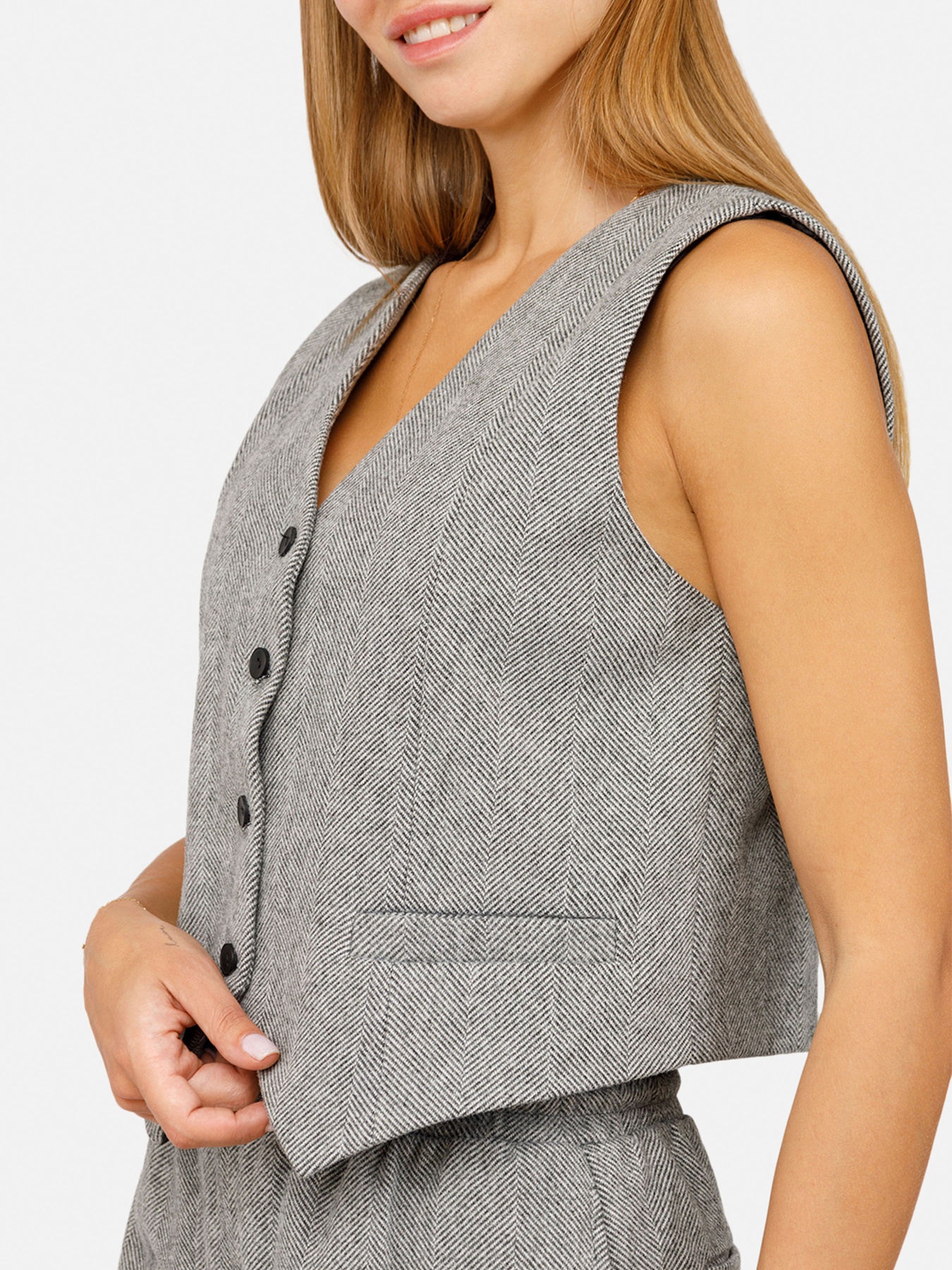 Жилет классический YUKI модель ЦБ-00260837 Фото