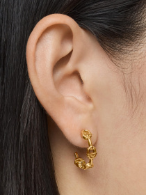 Серьги-кольца TOUS модель 1004222100 Фото