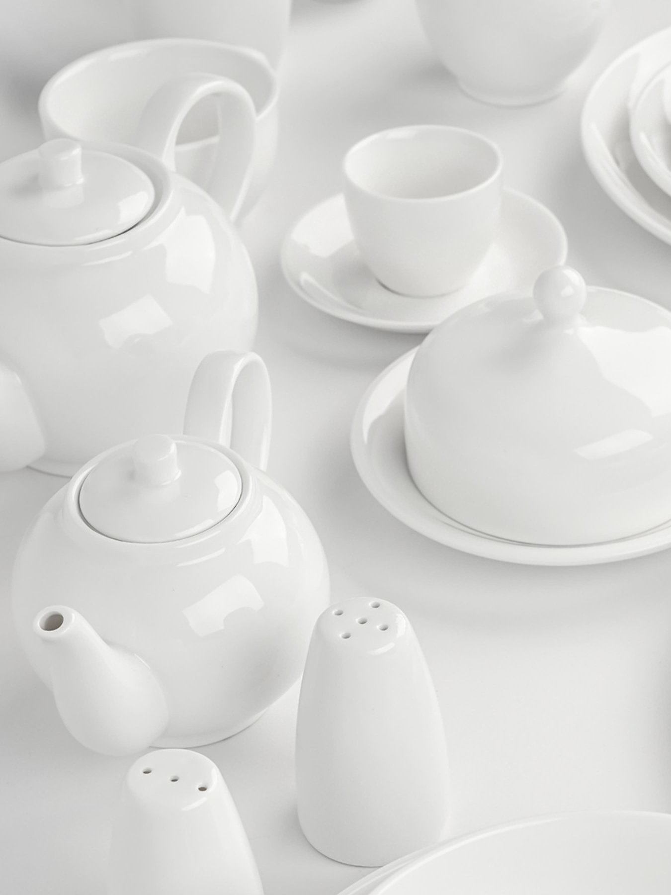 Солонка "Жемчужина" фарфоровая белая MBM MY HOME модель KP-106 WHITE Фото