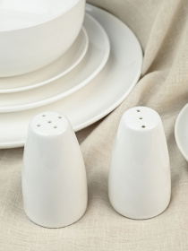 Солонка "Жемчужина" фарфоровая белая MBM MY HOME модель KP-106 WHITE Фото