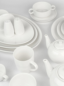 Солонка "Жемчужина" фарфоровая белая MBM MY HOME модель KP-106 WHITE Фото