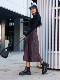 Юбка миди Jadone Fashion модель Spidnica_Arna_MARSAL Фото