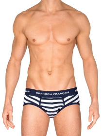 Трусы слепые Garcon Francais Slip16 Marine Blanc модель Slip16MAB Трусы слепые Garcon Francais Slip16 Marine Blanc модель Slip16MAB Фото