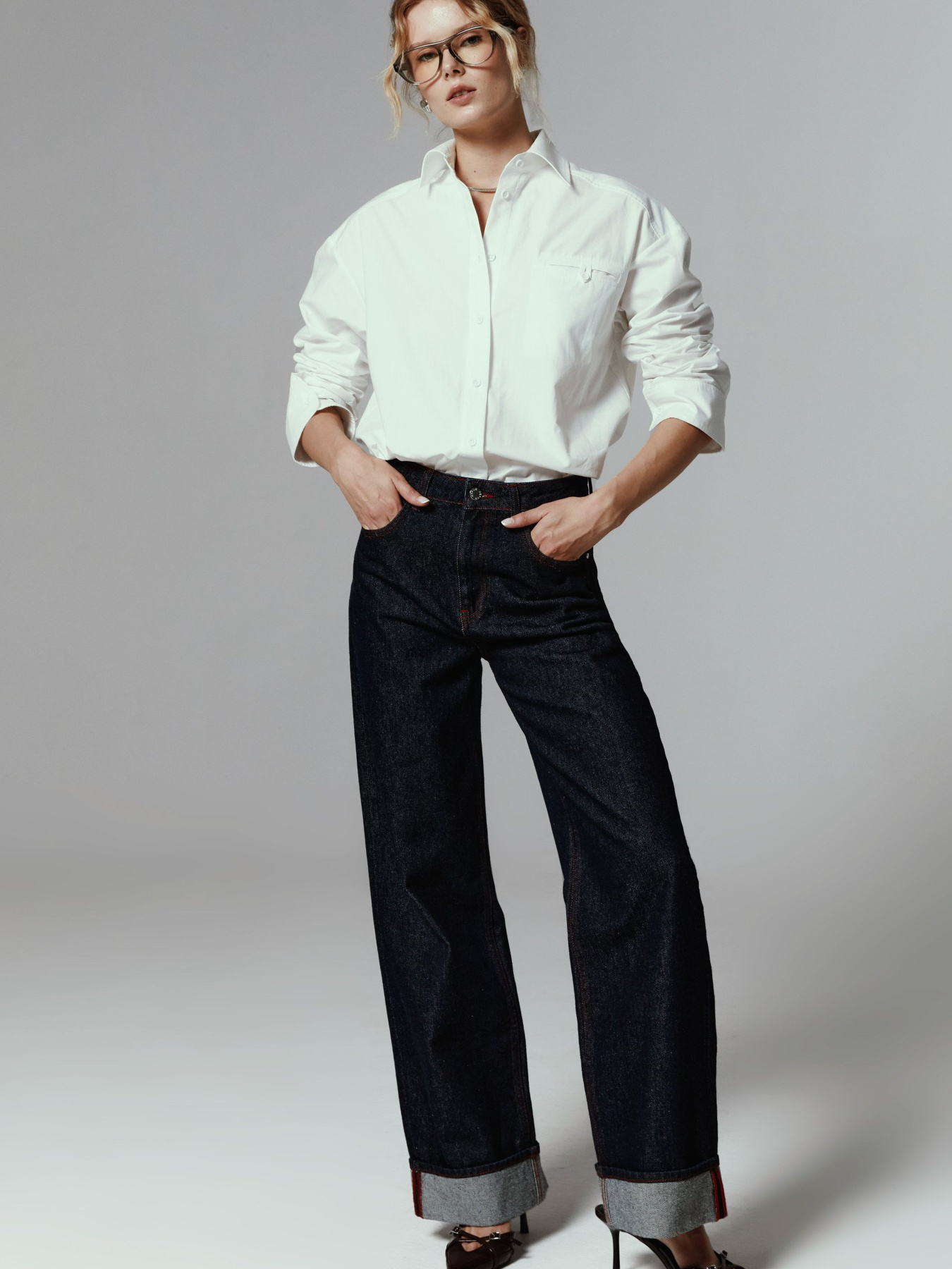 Широкие джинсы Gepur модель 47341 Фото