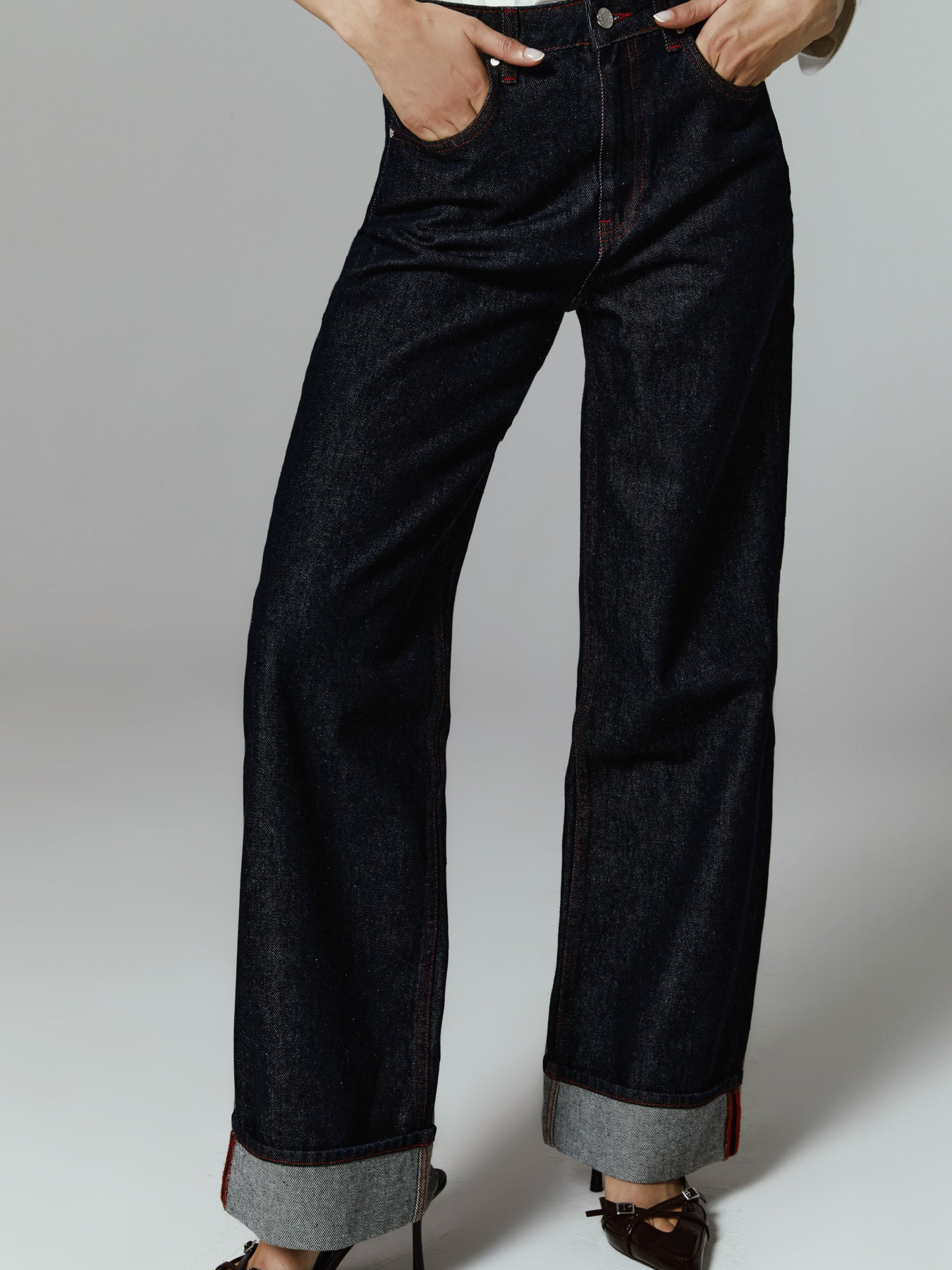 Широкие джинсы Gepur модель 47341 Фото