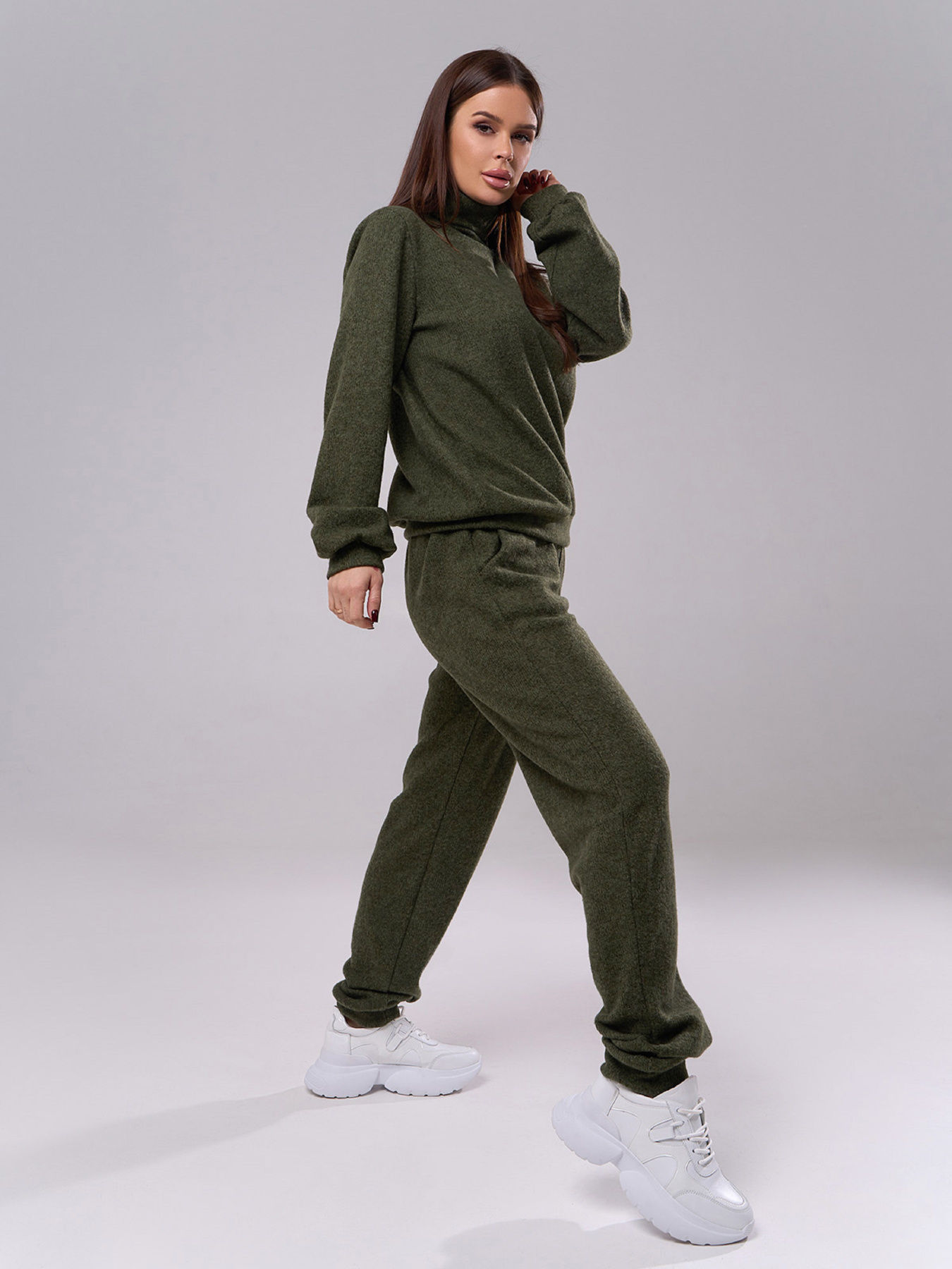 Костюм ISSA Plus модель 14893_хаки Фото