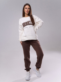 Повсякденний костюм ISSA Plus модель 14894_коричневый Фото