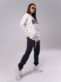 Повседневный костюм ISSA Plus модель 14894_темно-серый Фото