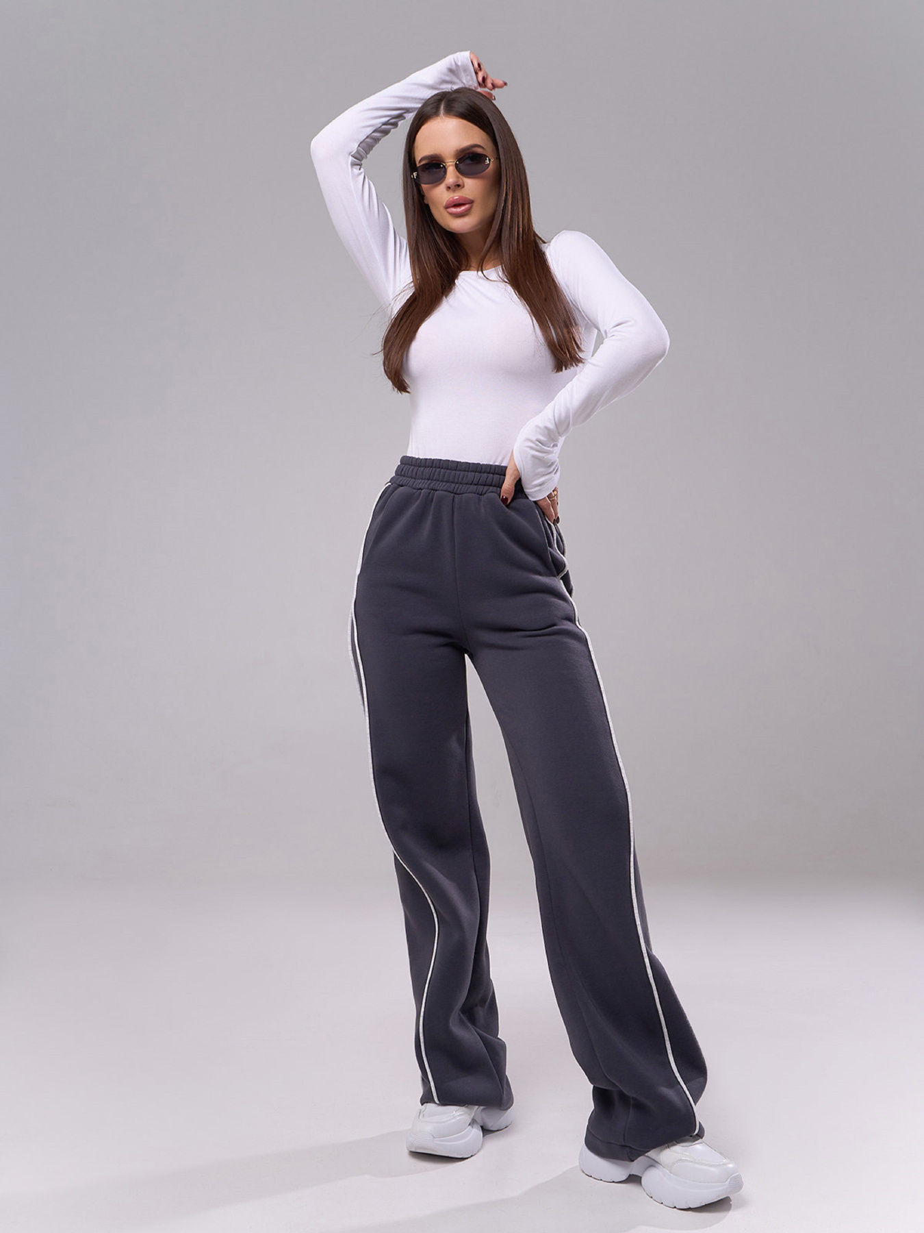 Штаны спортивные ISSA Plus модель 14907_серый Фото