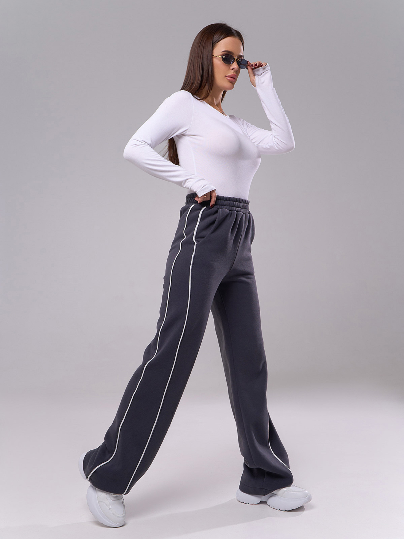 Спортивні штани ISSA Plus модель 14907_серый Спортивні штани ISSA Plus модель 14907_серый Фото