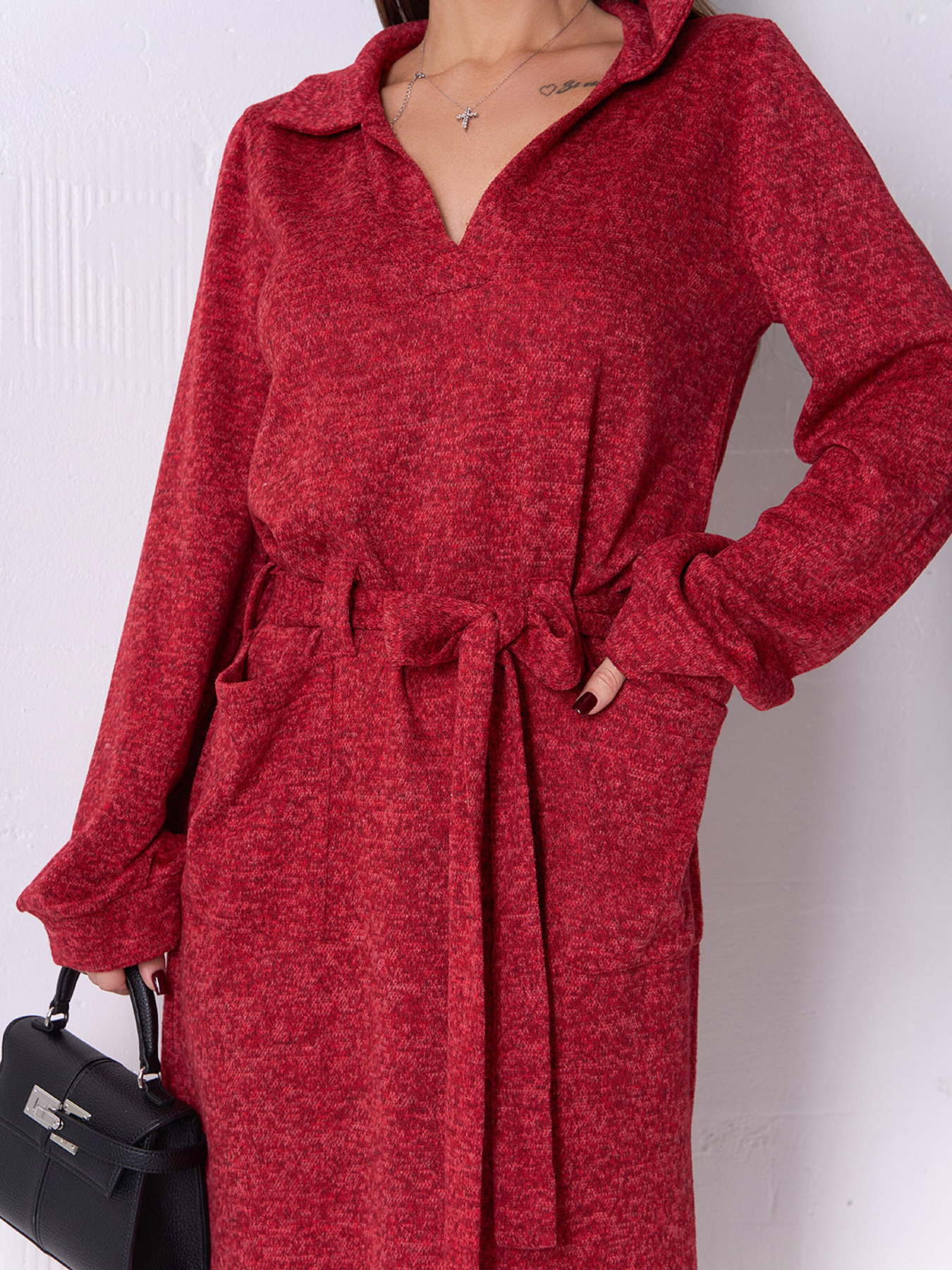 Платье макси ISSA Plus модель 14897_красный Фото