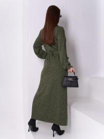 Платье макси ISSA Plus модель 14897_хаки Фото