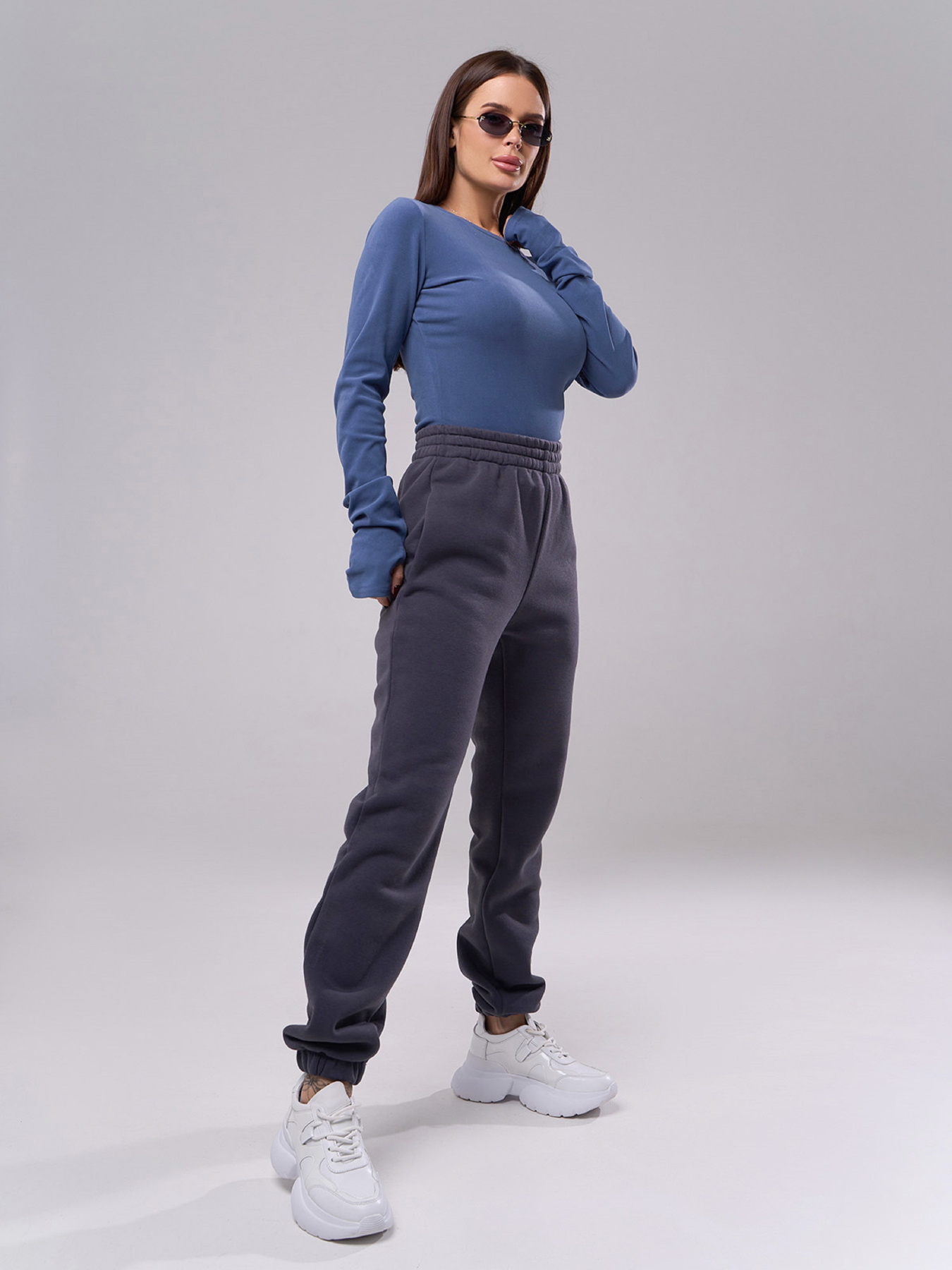 Штаны спортивные ISSA Plus модель 12272A_серый Штаны спортивные ISSA Plus модель 12272A_серый Фото