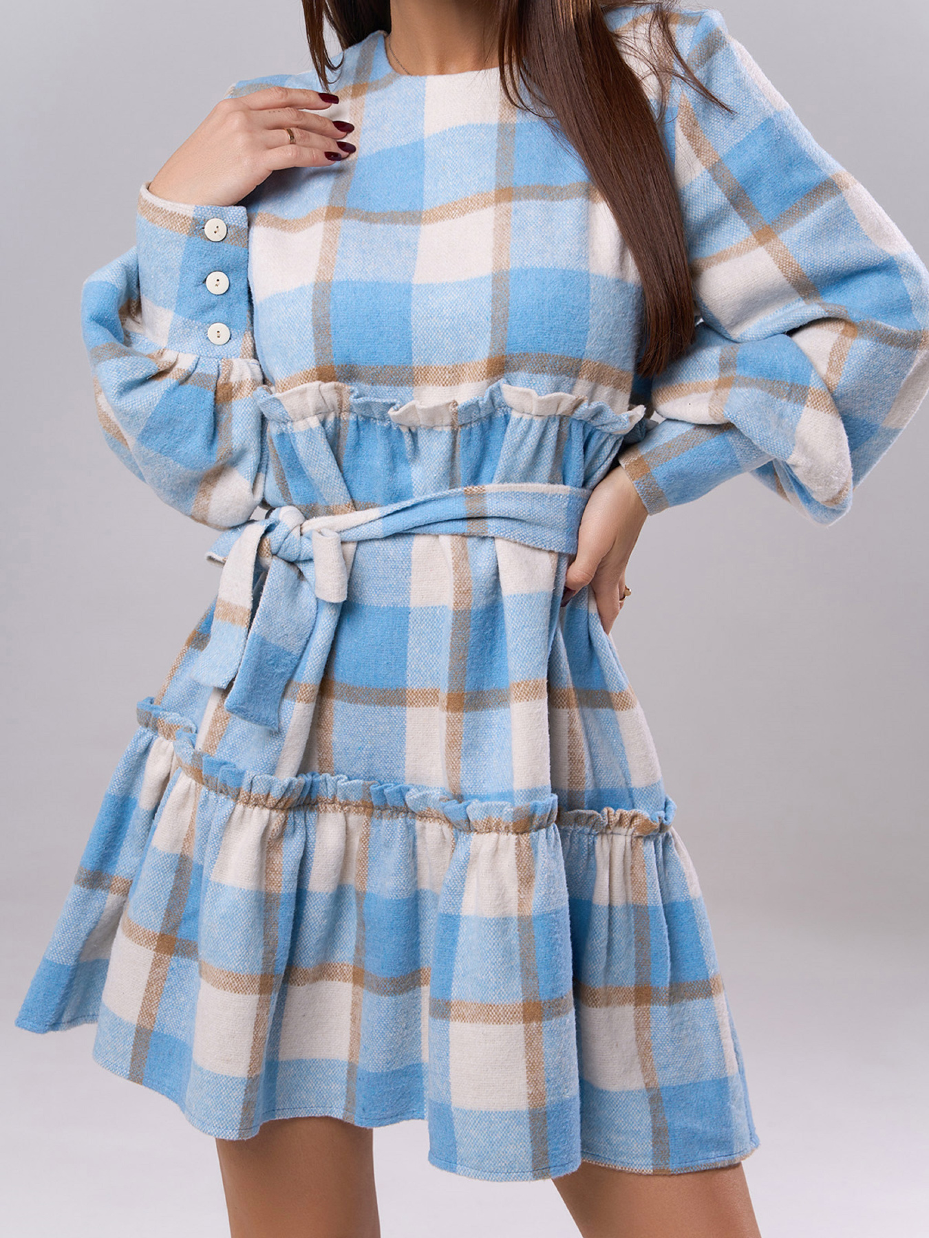 Платье мини ISSA Plus модель 14896_мультиколор Фото