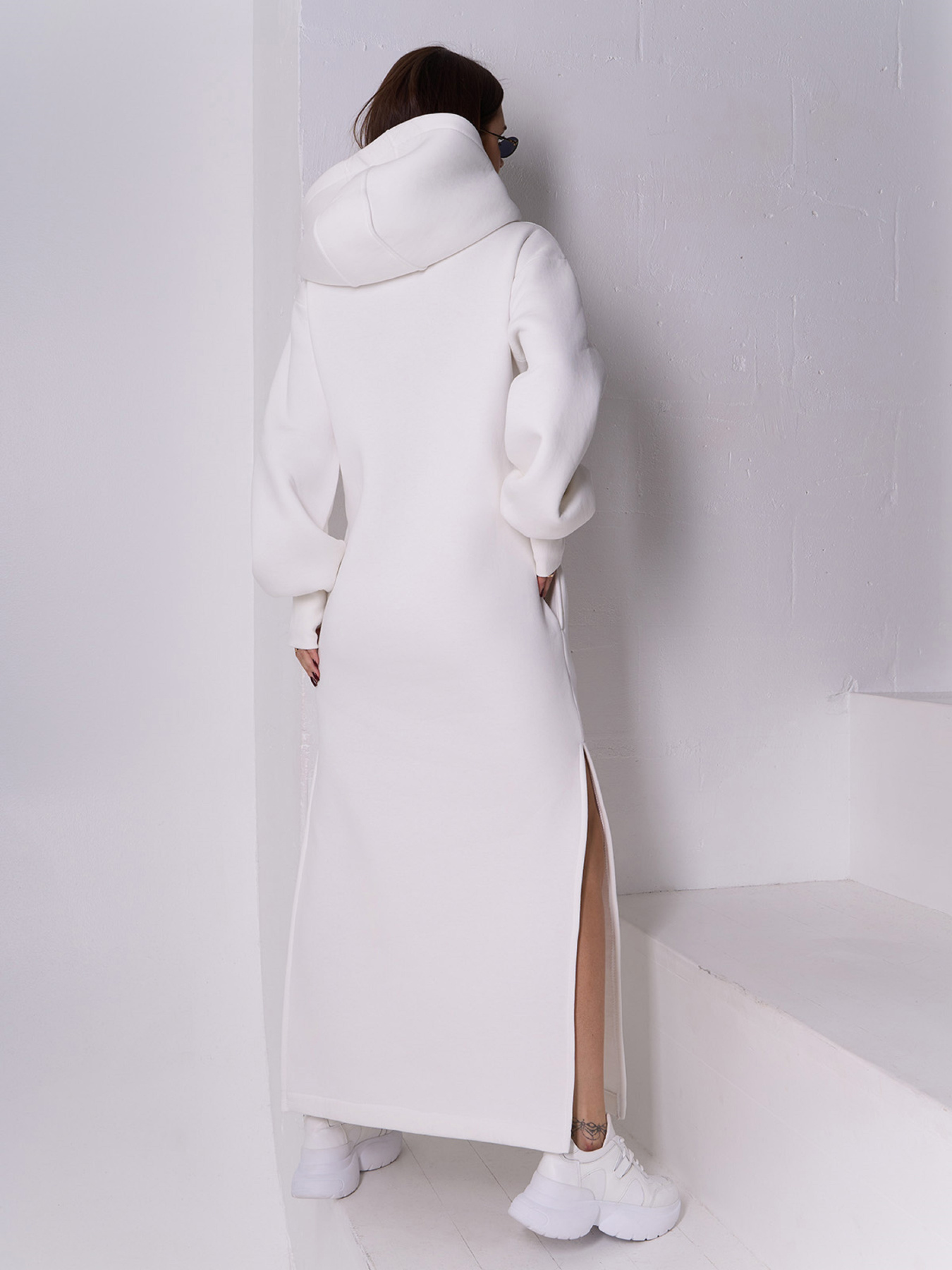 Платье макси ISSA Plus модель 14898_молочный Фото