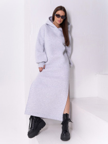 Платье макси ISSA Plus модель 14898_светло-серый Фото