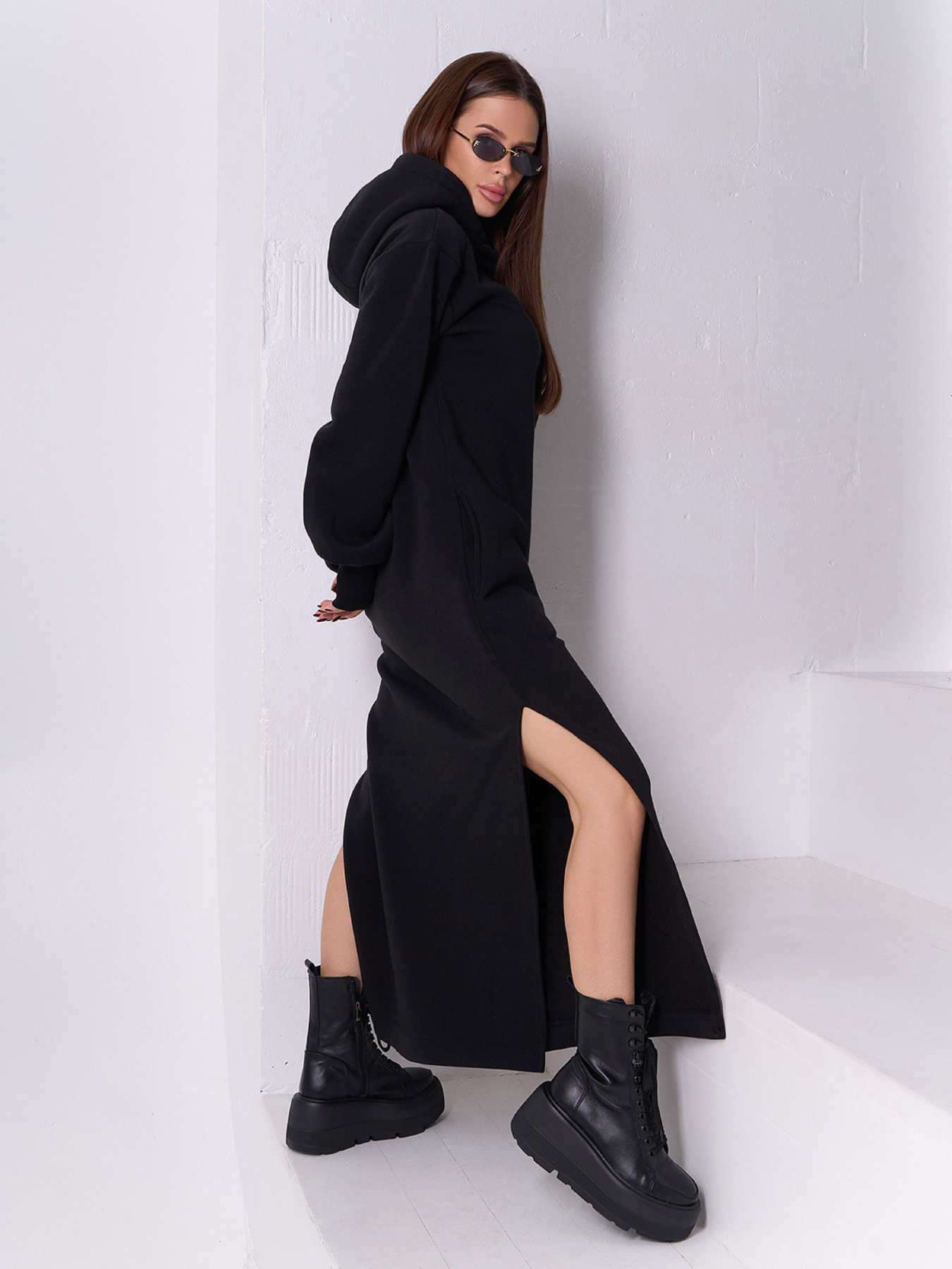 Платье макси ISSA Plus модель 14899_черный Фото