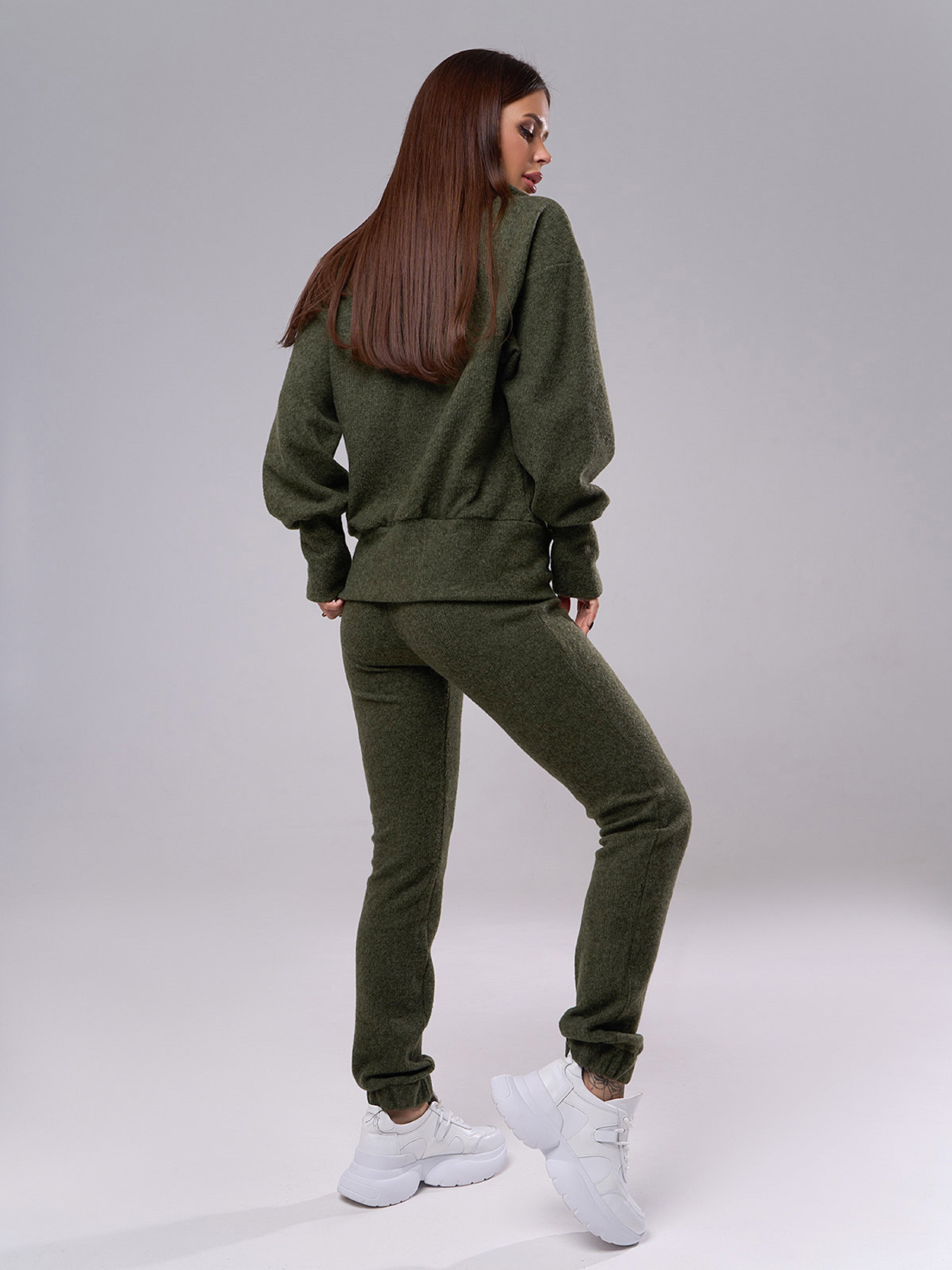 Костюм ISSA Plus модель 13533A_хаки Фото