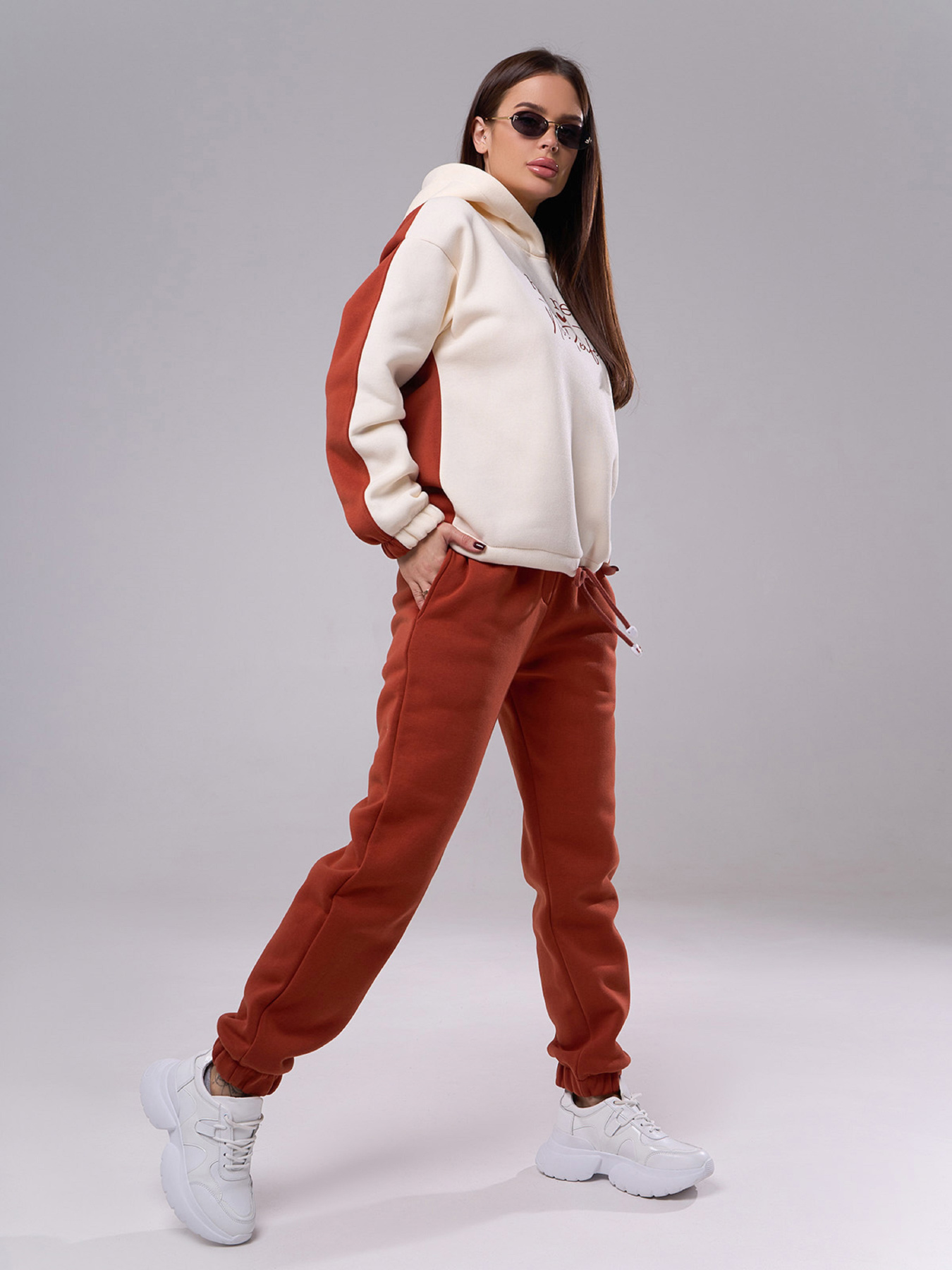 Повсякденний костюм ISSA Plus модель 14858_терракотовый Фото