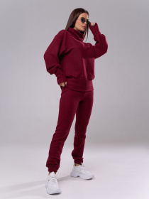 Повсякденний костюм ISSA Plus модель 13533A_бордовый Фото