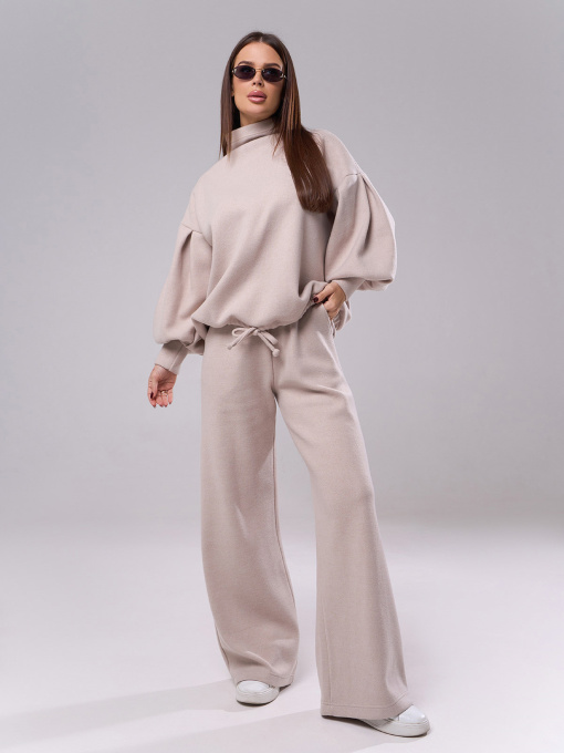 Костюм ISSA Plus модель SA-572A_бежевый Фото