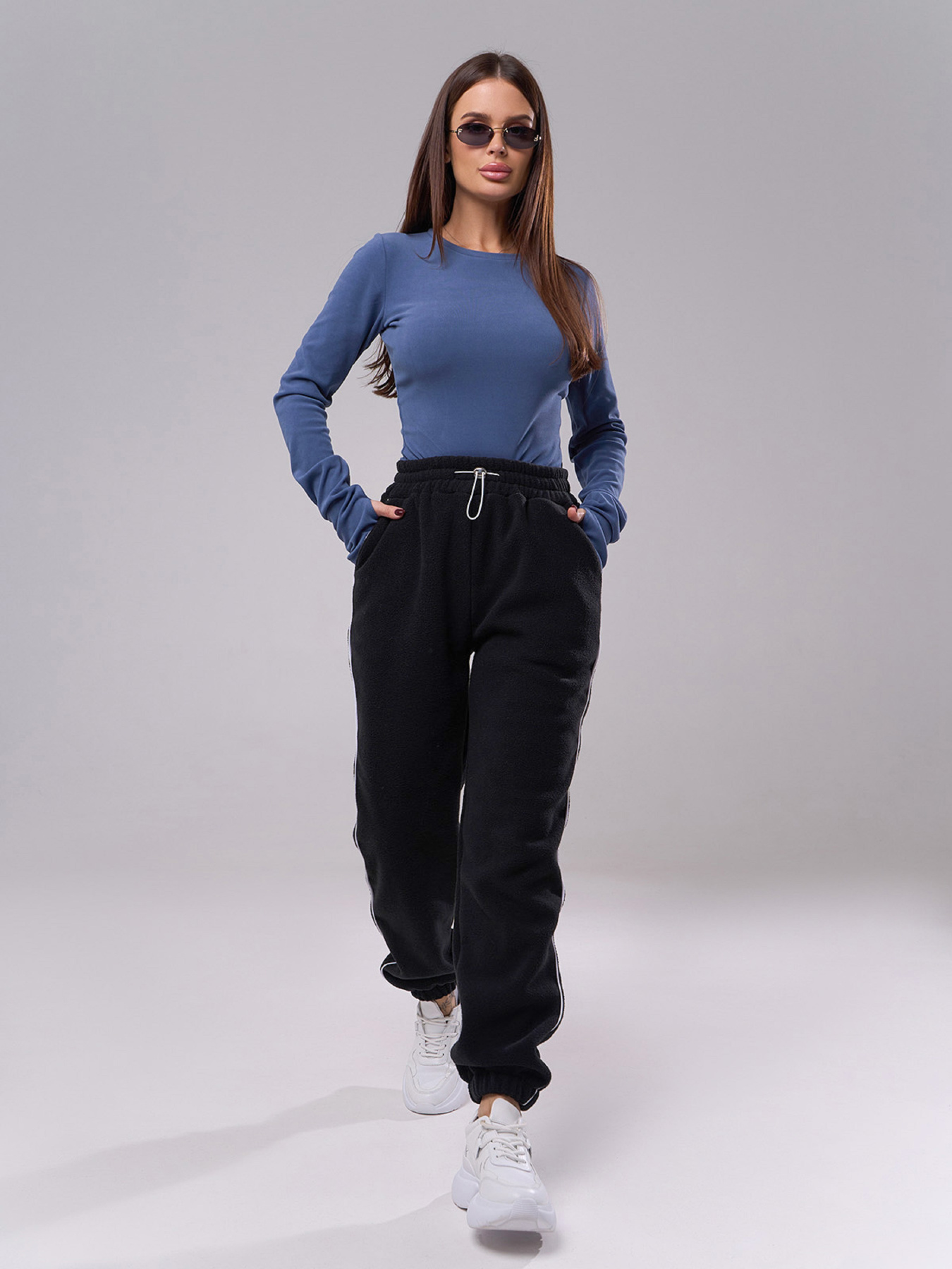 Штаны спортивные ISSA Plus модель SA-573_черный Штаны спортивные ISSA Plus модель SA-573_черный Фото