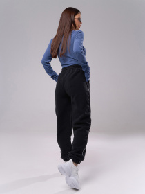 Штаны спортивные ISSA Plus модель SA-573_черный Штаны спортивные ISSA Plus модель SA-573_черный Фото