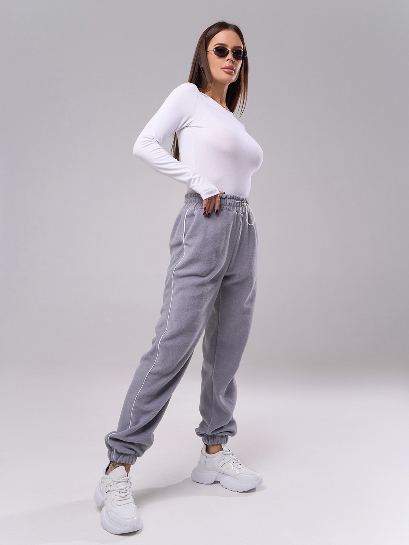 Штаны спортивные ISSA Plus модель SA-573_серый Фото