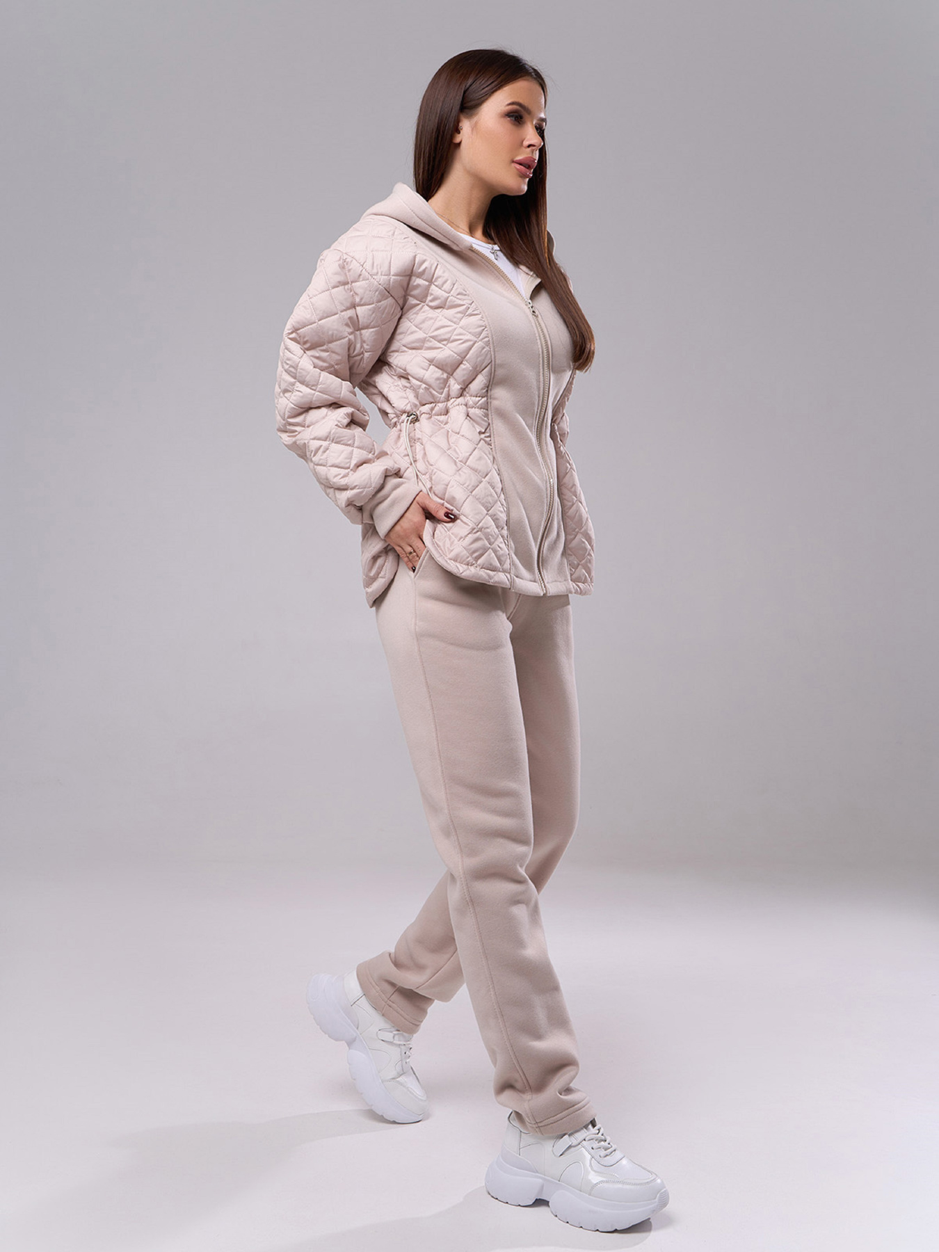 Костюм ISSA Plus модель SA-575_бежевый Фото