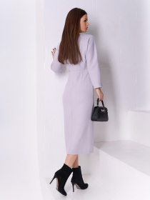 Платье миди ISSA Plus модель SA-576_серый Фото