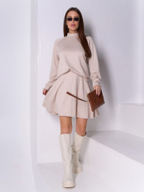 Костюм ISSA Plus модель SA-577_бежевый Фото