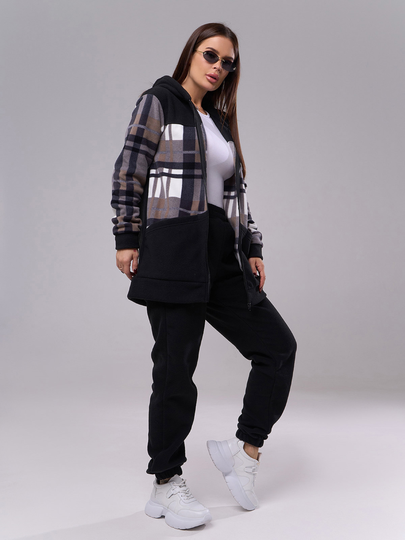 Повседневный костюм ISSA Plus модель SA-574_черный Фото