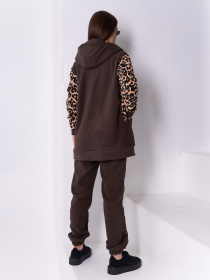 Костюм ISSA Plus модель SA-578_коричневый Фото