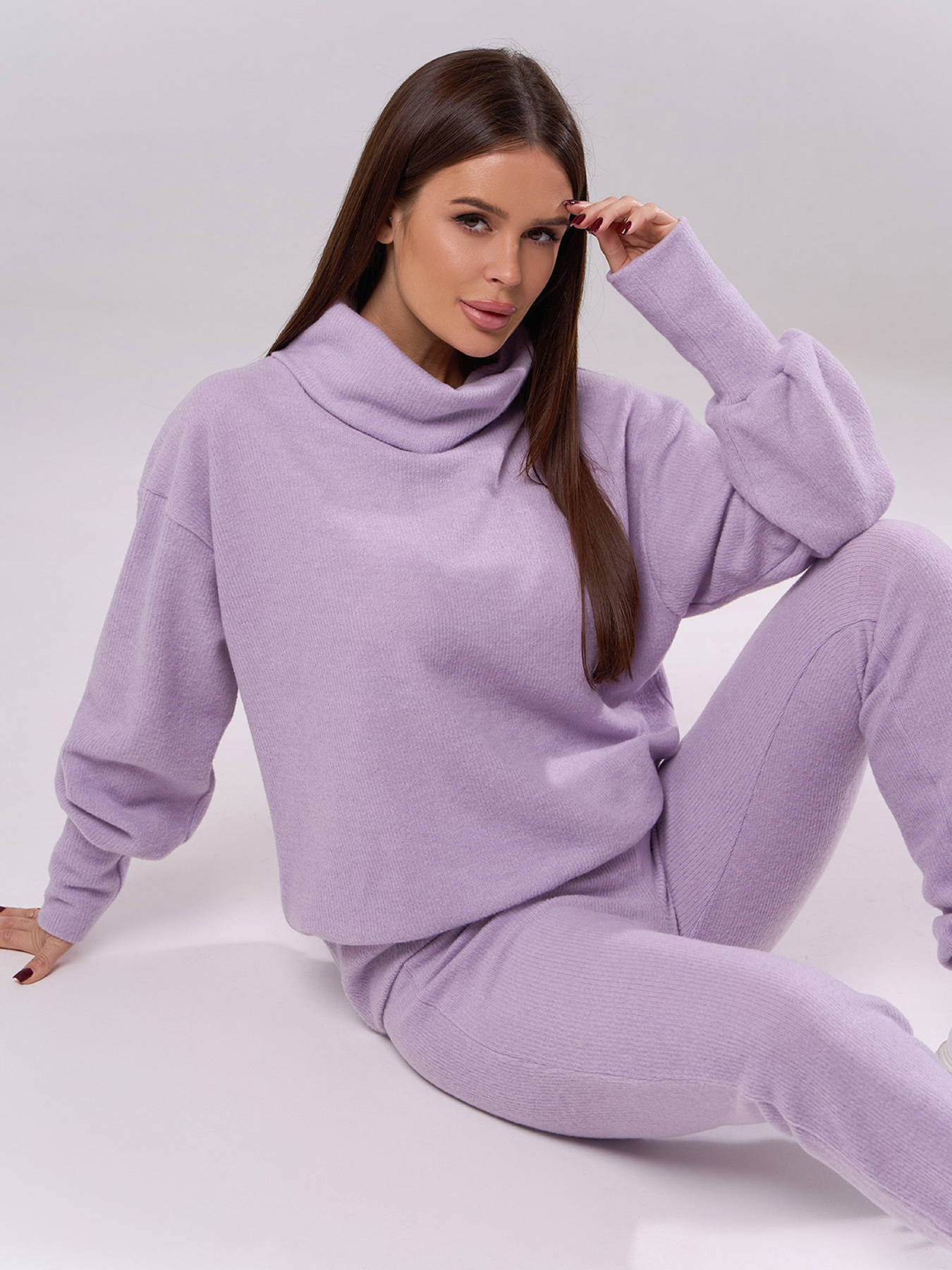 Костюм ISSA Plus модель 13533A_сиреневый Фото