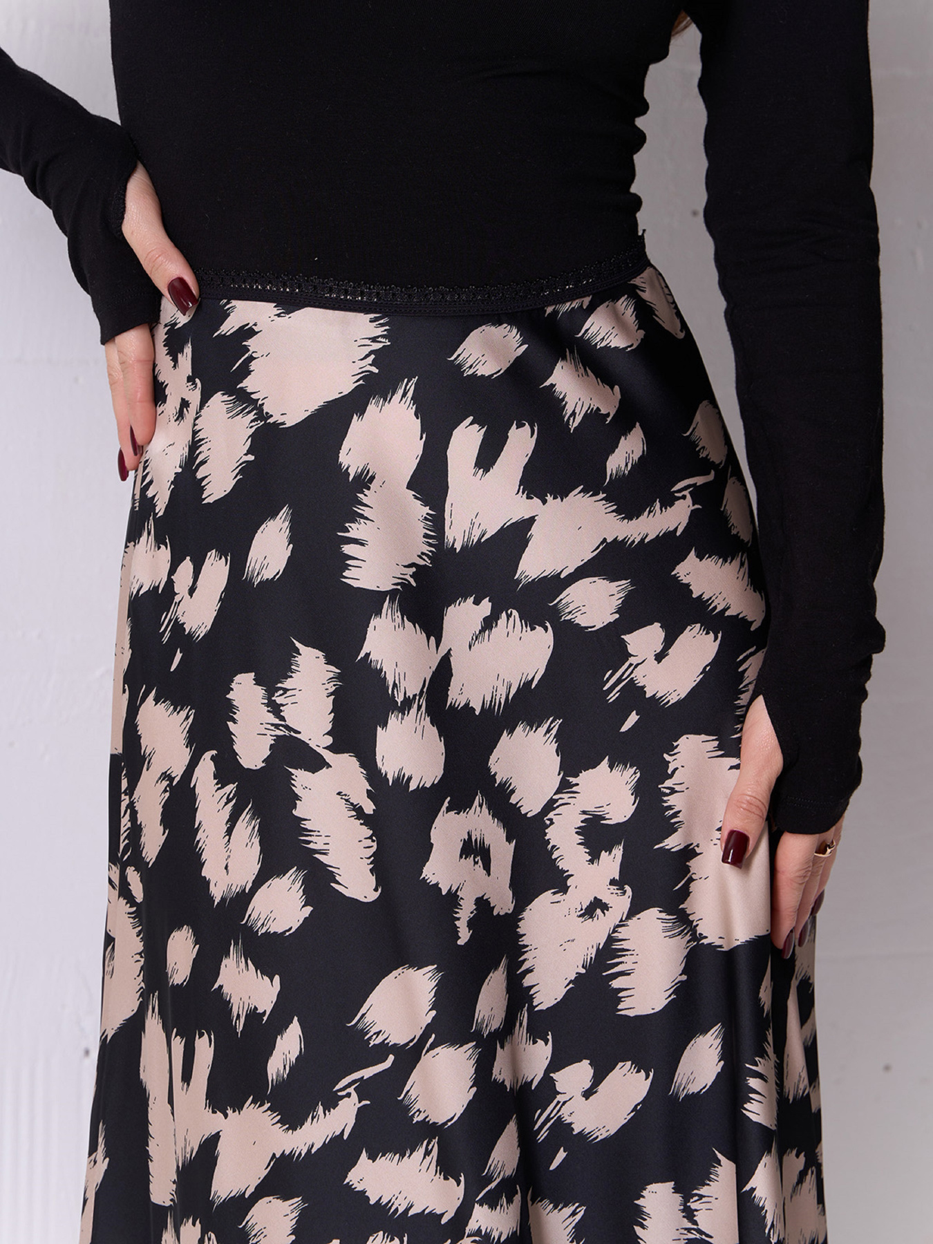 Спідниця максі ISSA Plus модель 14922_черный Фото