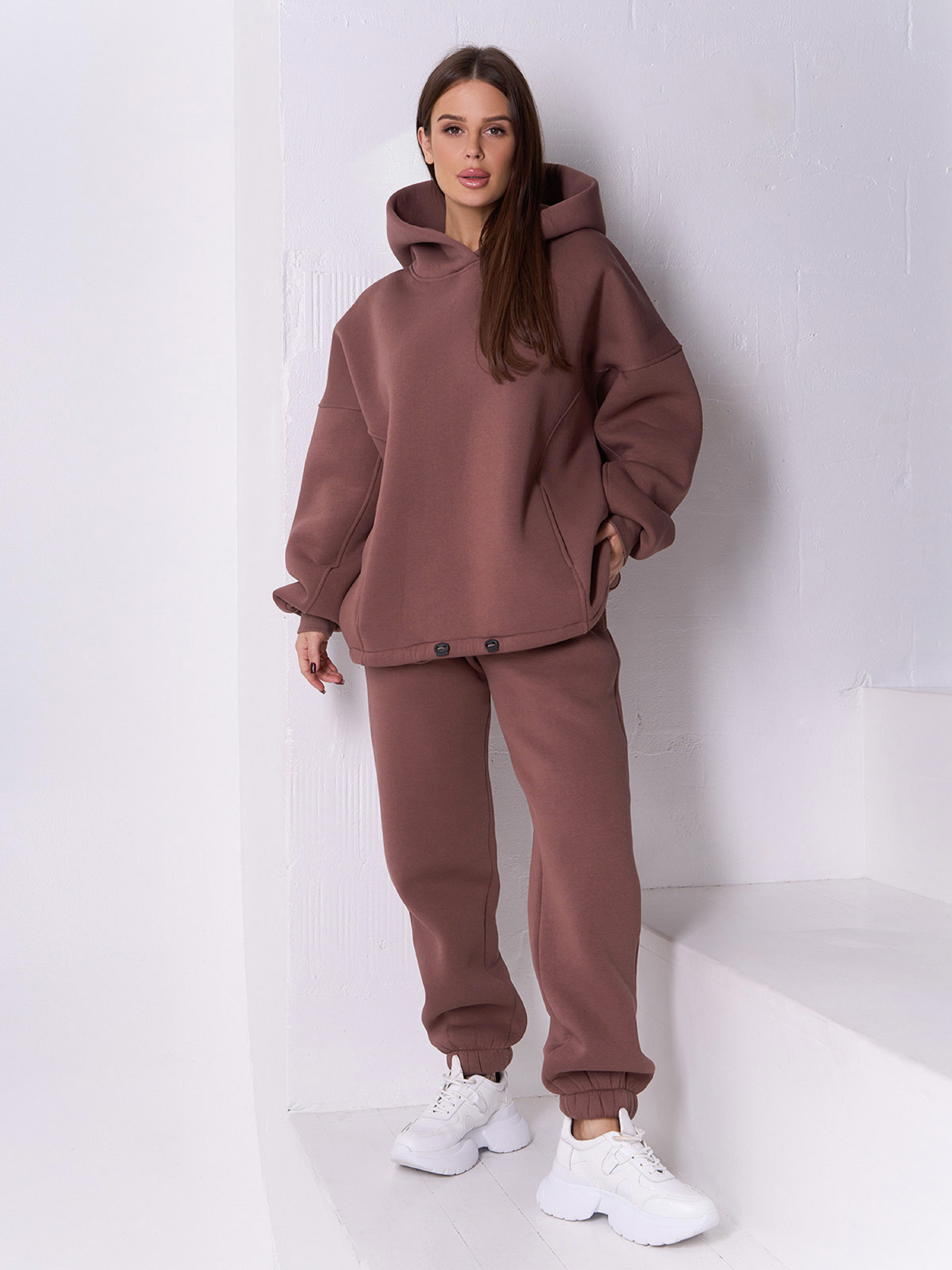 Штаны спортивные ISSA Plus модель 14923B_коричневый Фото