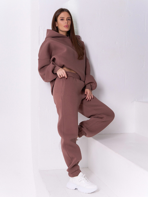 Штаны спортивные ISSA Plus модель 14923B_коричневый Фото